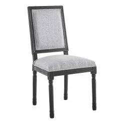 Top 10 🛒 Modway Court 20" Modern Upholstered Fabric Dining Side Chair In Black/Light Gray 👍