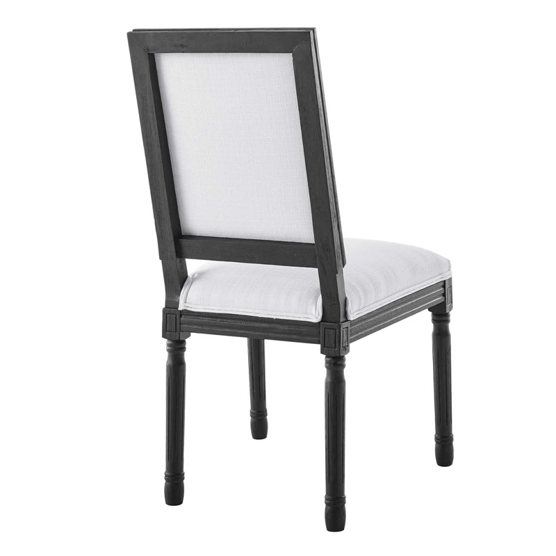 Deals ⭐ Modway Court 20" Modern Upholstered Fabric Dining Side Chair In Black/White 🎁 9 Deals ⭐ Modway Court 20" Modern Upholstered Fabric Dining Side Chair In Black/White 🎁 - Image 7