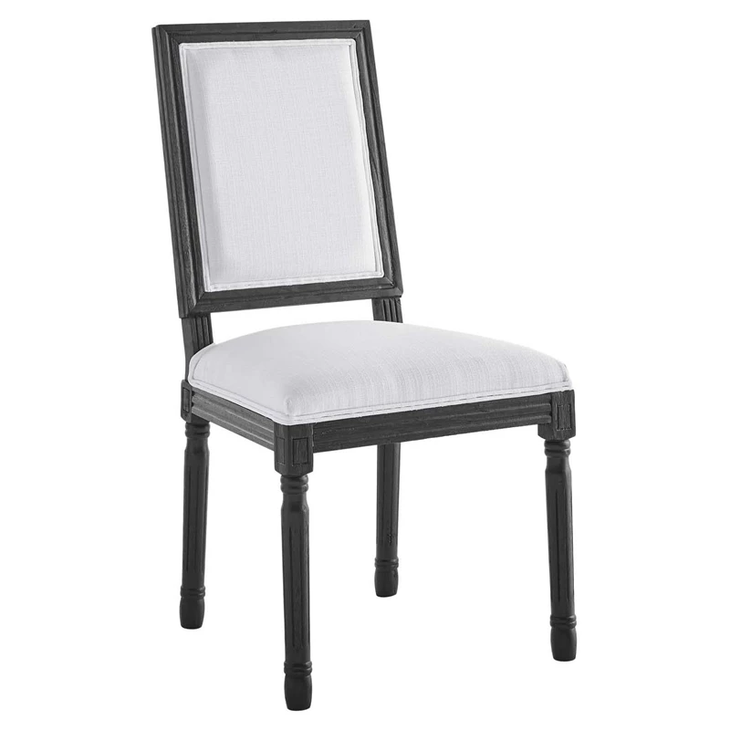Deals ⭐ Modway Court 20" Modern Upholstered Fabric Dining Side Chair In Black/White 🎁 3 Deals ⭐ Modway Court 20" Modern Upholstered Fabric Dining Side Chair In Black/White 🎁