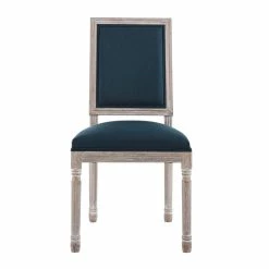 Discount 🎉 Modway Court 20" Modern Upholstered Fabric Dining Side Chair In Natural/Blue 👏 -Cheap Office Chairs Store 2633933 2 L
