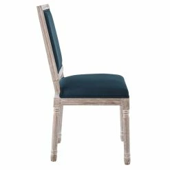 Discount 🎉 Modway Court 20" Modern Upholstered Fabric Dining Side Chair In Natural/Blue 👏 -Cheap Office Chairs Store 2633933 7 L
