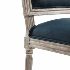 Discount 🎉 Modway Court 20" Modern Upholstered Fabric Dining Side Chair In Natural/Blue 👏 -Cheap Office Chairs Store 2633933 8 L