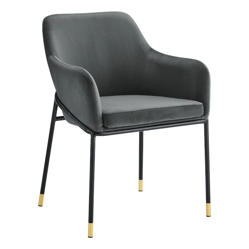 Best deal 🔔 Modway Jovi 19" Modern Performance Velvet Dining Armchair In Charcoal/Black ✔️ 3 Best deal 🔔 Modway Jovi 19" Modern Performance Velvet Dining Armchair In Charcoal/Black ✔️