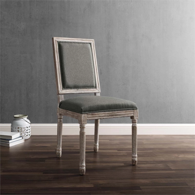 Top 10 ✔️ Modway Court 20" Modern Upholstered Fabric Dining Side Chair In Natural/Gray ✔️ 5 Top 10 ✔️ Modway Court 20" Modern Upholstered Fabric Dining Side Chair In Natural/Gray ✔️ - Image 3
