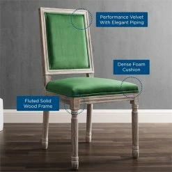 Best deal 🎁 Modway Court 20" Upholstered Velvet Dining Side Chair In Natural/Emerald Green 🌟 17 Best deal 🎁 Modway Court 20" Upholstered Velvet Dining Side Chair In Natural/Emerald Green 🌟 -Cheap Office Chairs Store 2634015 7 L