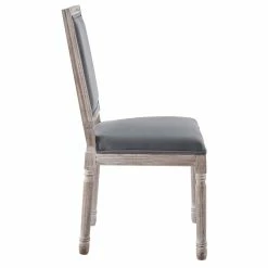Hot Sale 🌟 Modway Court 20" Upholstered Velvet Dining Side Chair In Natural/Gray 🥰 -Cheap Office Chairs Store 2634016 2 L