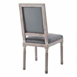 Hot Sale 🌟 Modway Court 20" Upholstered Velvet Dining Side Chair In Natural/Gray 🥰 -Cheap Office Chairs Store 2634016 3 L