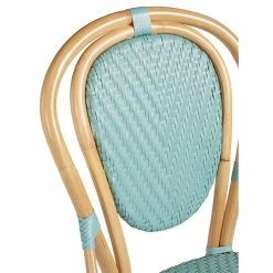 Flash Sale 🔔 Progressive Furniture Dixie Set Of 2 Rattan Accent Side Chairs In Caribbean Blue 🎁 -Cheap Office Chairs Store 2637264 1 L