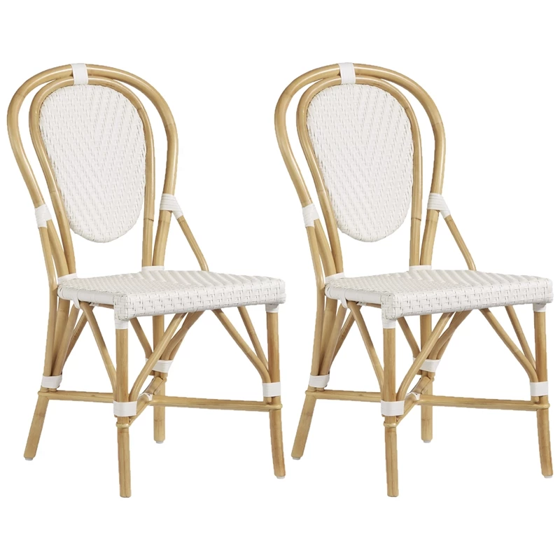 Coupon ๐ Progressive Furniture Dixie Set Of 2 Rattan Accent Side Chairs In White ๐ 5 Coupon ๐ Progressive Furniture Dixie Set Of 2 Rattan Accent Side Chairs In White ๐ - Image 3