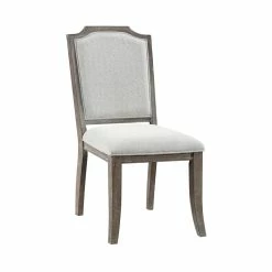 Promo 💯 Lexicon Garner Wood Upholstery Dining Room Side Chair (Set Of 2) In Brown Gray 💯 -Cheap Office Chairs Store 2637890 1 L