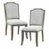 Promo 💯 Lexicon Garner Wood Upholstery Dining Room Side Chair (Set Of 2) In Brown Gray 💯 -Cheap Office Chairs Store 2637890 L