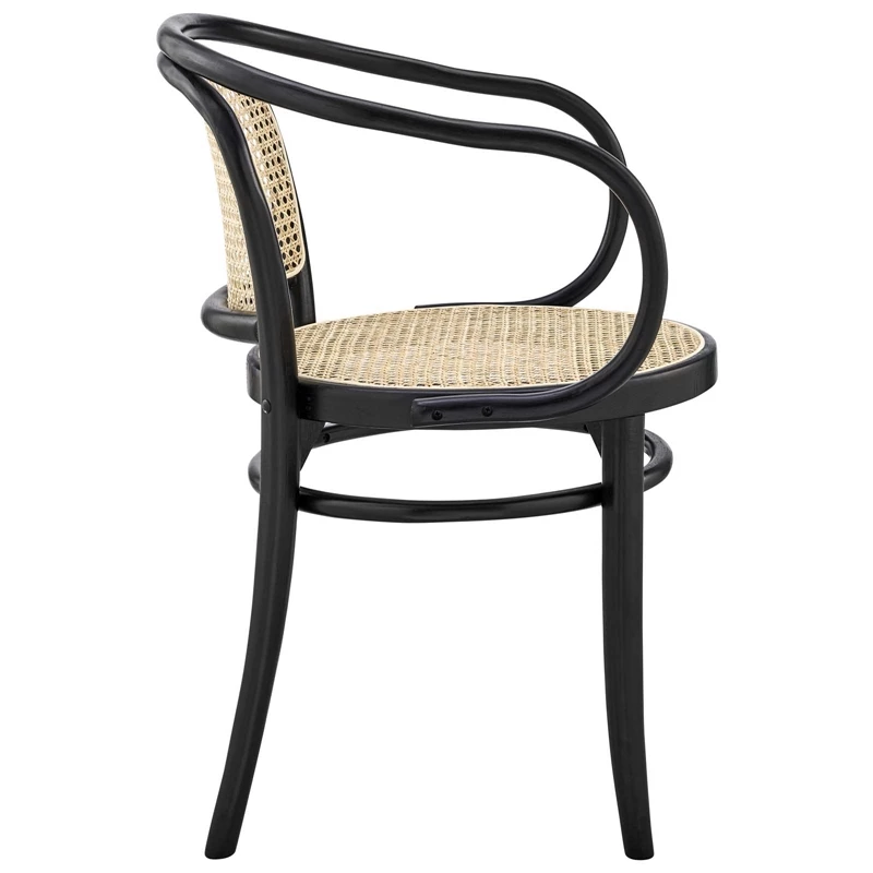 Best Pirce ๐ Modway Oliana 18" Wood & Rattan Dining Armchairs In Black (Set Of 2) ๐ 7 Best Pirce ๐ Modway Oliana 18" Wood & Rattan Dining Armchairs In Black (Set Of 2) ๐ - Image 5