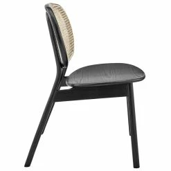 New ⭐ Modway Malina Wood & Rattan Dining Side Chairs In Black/Beige (Set Of 2) 🌟 -Cheap Office Chairs Store 2638033 4 L