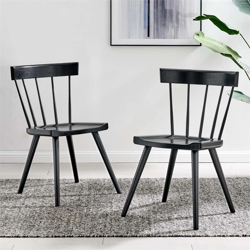Top 10 😀 Modway Sutter 18" Modern Wood Dining Side Chairs In Black (Set Of 2) 🛒 6 Top 10 😀 Modway Sutter 18" Modern Wood Dining Side Chairs In Black (Set Of 2) 🛒 - Image 4