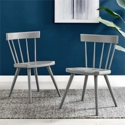 Best deal 👍 Modway Sutter 18" Modern Wood Dining Side Chairs In Light Gray (Set Of 2) 🥰 -Cheap Office Chairs Store 2638035 1 L
