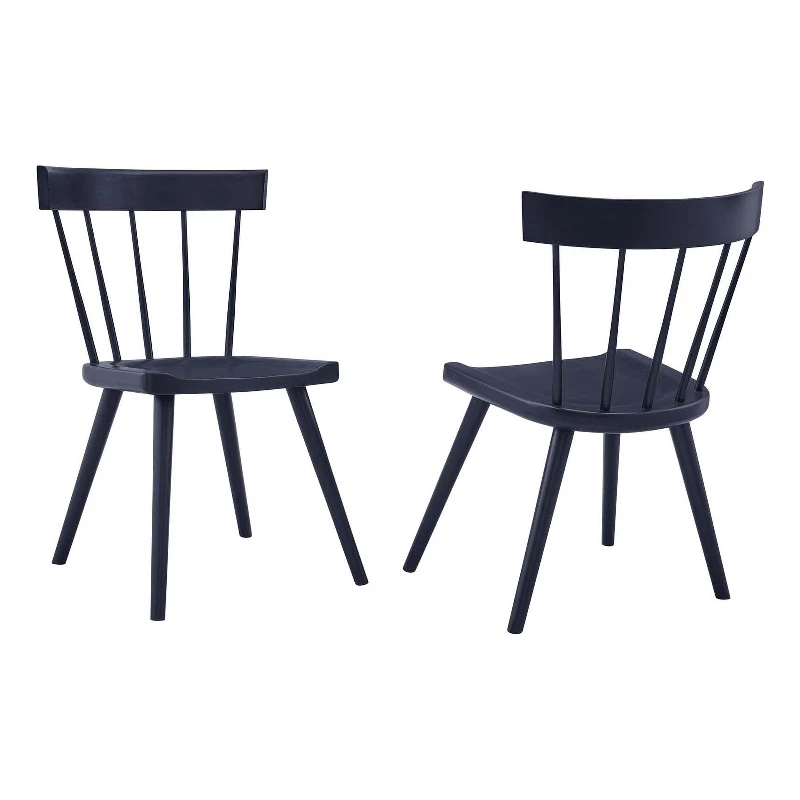 Promo ✔️ Modway Sutter 18" Modern Wood Dining Side Chairs In Midnight Blue (Set Of 2) 🛒 3 Promo ✔️ Modway Sutter 18" Modern Wood Dining Side Chairs In Midnight Blue (Set Of 2) 🛒
