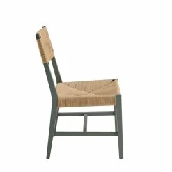 Flash Sale 🔔 Modway Bodie 21" Wood & Paper Rope Dining Side Chair In Natural/Light Gray 🤩 -Cheap Office Chairs Store 2638039 3 L