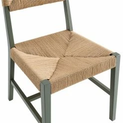 Flash Sale 🔔 Modway Bodie 21" Wood & Paper Rope Dining Side Chair In Natural/Light Gray 🤩 -Cheap Office Chairs Store 2638039 5 L