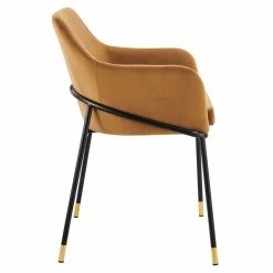 Discount ❤️ Modway Jovi 19" Velvet Dining Armchairs In Black/Cognac Brown (Set Of 2) 🔔 13 Discount ❤️ Modway Jovi 19" Velvet Dining Armchairs In Black/Cognac Brown (Set Of 2) 🔔 -Cheap Office Chairs Store 2638197 4 L