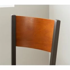 Coupon 🧨 Linon Hoda Metal Side Chairs Set Of Two With Upholstered Seat In Brown ✨ -Cheap Office Chairs Store 2638572 8 L