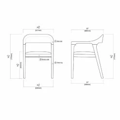 New 👏 Boraam Rasmus Dining Armchairs - Set Of 2 - Chestnut Wire-Brush Finish 😀 18 New 👏 Boraam Rasmus Dining Armchairs - Set Of 2 - Chestnut Wire-Brush Finish 😀 -Cheap Office Chairs Store 2638907 7 L