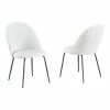 Promo ๐ Best Quality Furniture Quilted Back Side Chairs Set Of 2 In White Faux Leather And Gray Painted Legs โ๏ธ 2 Promo ๐ Best Quality Furniture Quilted Back Side Chairs Set Of 2 In White Faux Leather And Gray Painted Legs โ๏ธ -Cheap Office Chairs Store 2642161 L