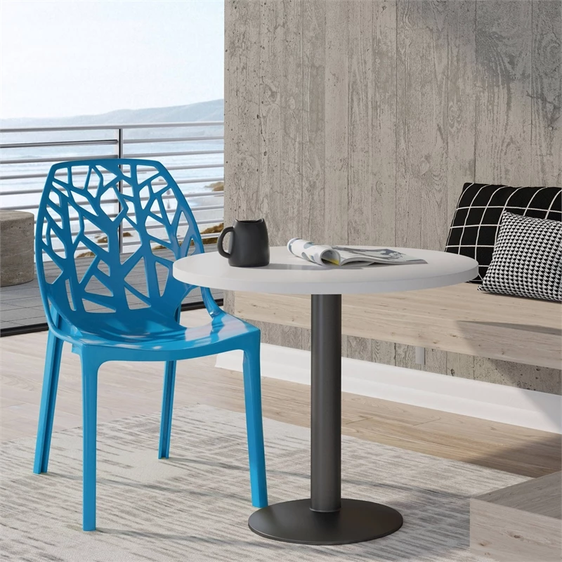 Best Pirce โจ LeisureMod Cornelia Modern Plastic Dining Side Chair In Solid Blue ๐ 10 Best Pirce โจ LeisureMod Cornelia Modern Plastic Dining Side Chair In Solid Blue ๐ - Image 8