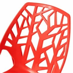 Flash Sale ⭐ LeisureMod Cornelia Modern Plastic Dining Side Chair In Solid Red ⭐ -Cheap Office Chairs Store 2643046 5 L