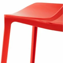 Flash Sale ⭐ LeisureMod Cornelia Modern Plastic Dining Side Chair In Solid Red ⭐ -Cheap Office Chairs Store 2643046 6 L
