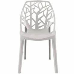 Best Pirce 💯 LeisureMod Cornelia Modern Plastic Dining Side Chair In Solid Gray 🌟 -Cheap Office Chairs Store 2643047 2 L