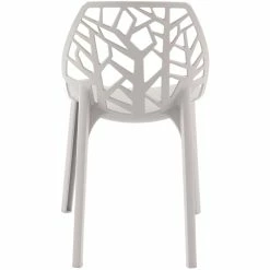 Best Pirce 💯 LeisureMod Cornelia Modern Plastic Dining Side Chair In Solid Gray 🌟 -Cheap Office Chairs Store 2643047 4 L
