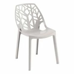 Best Pirce 💯 LeisureMod Cornelia Modern Plastic Dining Side Chair In Solid Gray 🌟