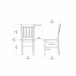 Best reviews of 👍 Boraam Shaker Dining Chair In Black And Oak (Set Of Two) ✔️ -Cheap Office Chairs Store 331957 5 L