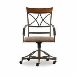 Cheap 🔥 Linon Hamilton Metal Swivel Set Of Two Dining Chairs In Bronze 🔥 -Cheap Office Chairs Store 364734 2 L