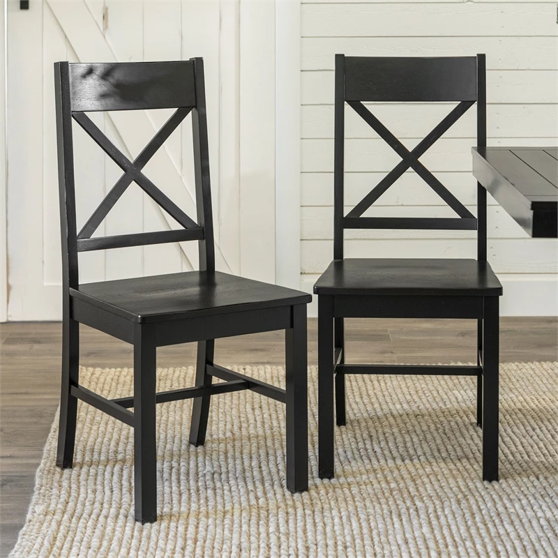Best Pirce ✨ Walker Edison Wood Dining Chair In Black (Set Of 2) ⭐ 7 Best Pirce ✨ Walker Edison Wood Dining Chair In Black (Set Of 2) ⭐ - Image 5