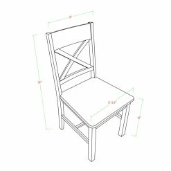 Best Pirce ✨ Walker Edison Wood Dining Chair In Black (Set Of 2) ⭐ 13 Best Pirce ✨ Walker Edison Wood Dining Chair In Black (Set Of 2) ⭐ -Cheap Office Chairs Store 438675 6 L