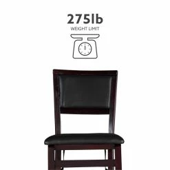 Top 10 ⌛ Linon Triena Set Of 2 19" Pad Back Folding Chair In Espresso Brown ❤️ -Cheap Office Chairs Store 438737 21 L