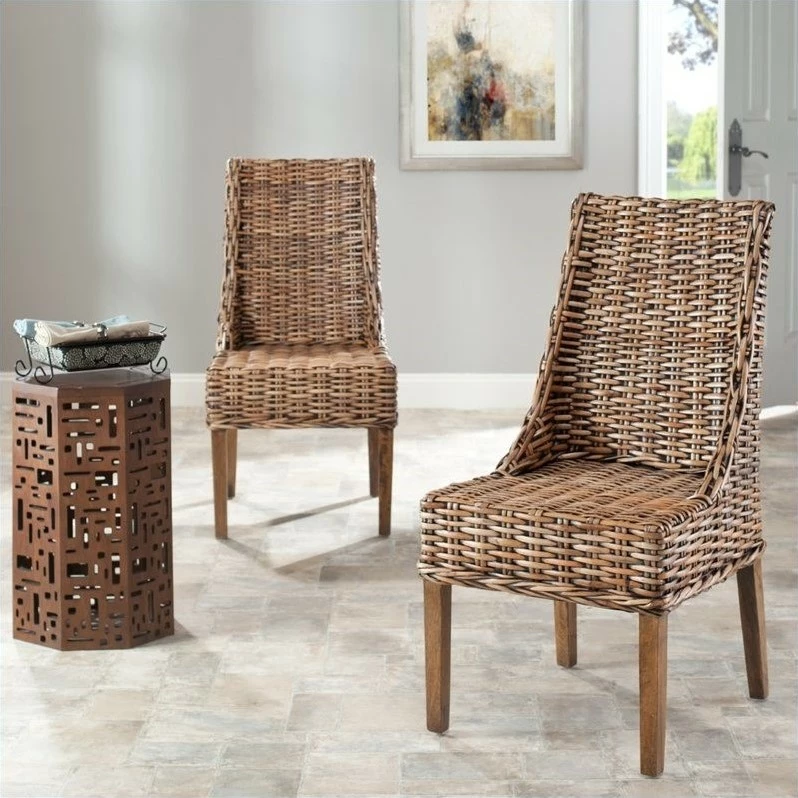 Outlet ๐ Safavieh Stacy Mango Arm Dining Chair In Brown (Set Of 2) ๐ 4 Outlet ๐ Safavieh Stacy Mango Arm Dining Chair In Brown (Set Of 2) ๐ - Image 2
