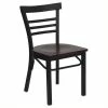 Best Pirce ✔️ Flash Furniture Hercules Black Ladder Back Dining Chair In Mahogany ❤️