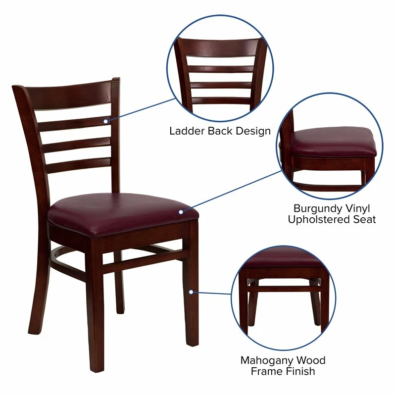 Best reviews of ๐ Flash Furniture Hercules Ladder Back En Dining Chair In Mahogany โ 7 Best reviews of ๐ Flash Furniture Hercules Ladder Back En Dining Chair In Mahogany โ - Image 5