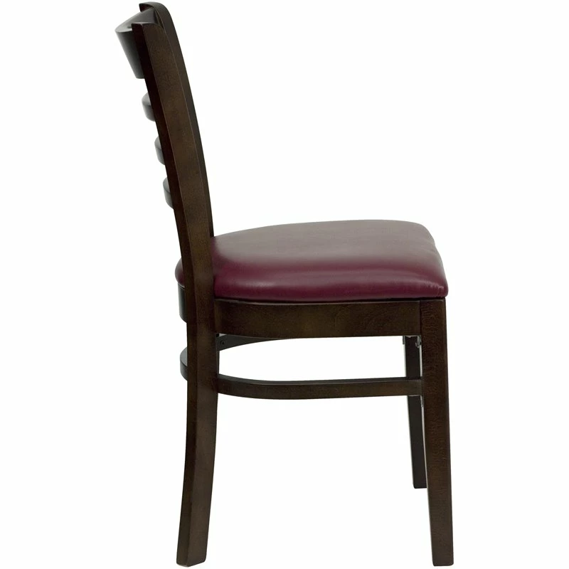 Outlet ✨ Flash Furniture Hercules Ladder Back Dining Chair With Burgundy Seat 👏 7 Outlet ✨ Flash Furniture Hercules Ladder Back Dining Chair With Burgundy Seat 👏 - Image 5