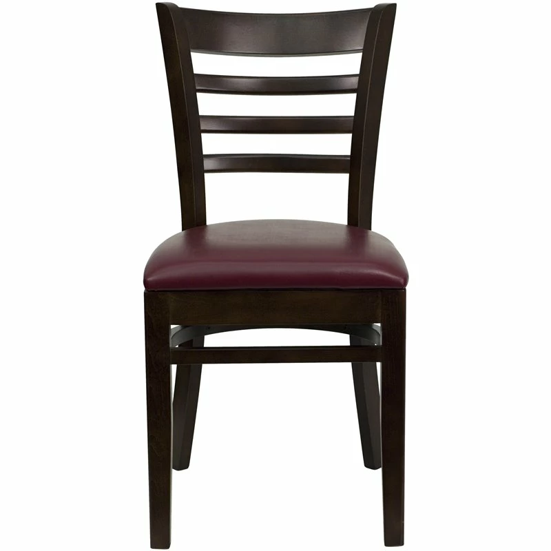 Outlet ✨ Flash Furniture Hercules Ladder Back Dining Chair With Burgundy Seat 👏 8 Outlet ✨ Flash Furniture Hercules Ladder Back Dining Chair With Burgundy Seat 👏 - Image 6