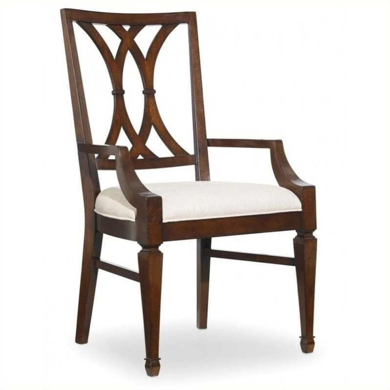 Budget ๐ Hooker Furniture Palisade Splat Back Arm Dining Chair In Walnut ๐ 3 Budget ๐ Hooker Furniture Palisade Splat Back Arm Dining Chair In Walnut ๐