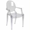 Deals 🎁 Flash Furniture 19" Plastic Ghost Dining Arm Chair In Transparent Crystal Clear 🌟 2 Deals 🎁 Flash Furniture 19" Plastic Ghost Dining Arm Chair In Transparent Crystal Clear 🌟 -Cheap Office Chairs Store 484844 L