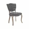 Wholesale 🔔 Noble House Chandler Tufted Fabric Dining Chairs In Grey (Set Of 2) ❤️ -Cheap Office Chairs Store 491093 5 L