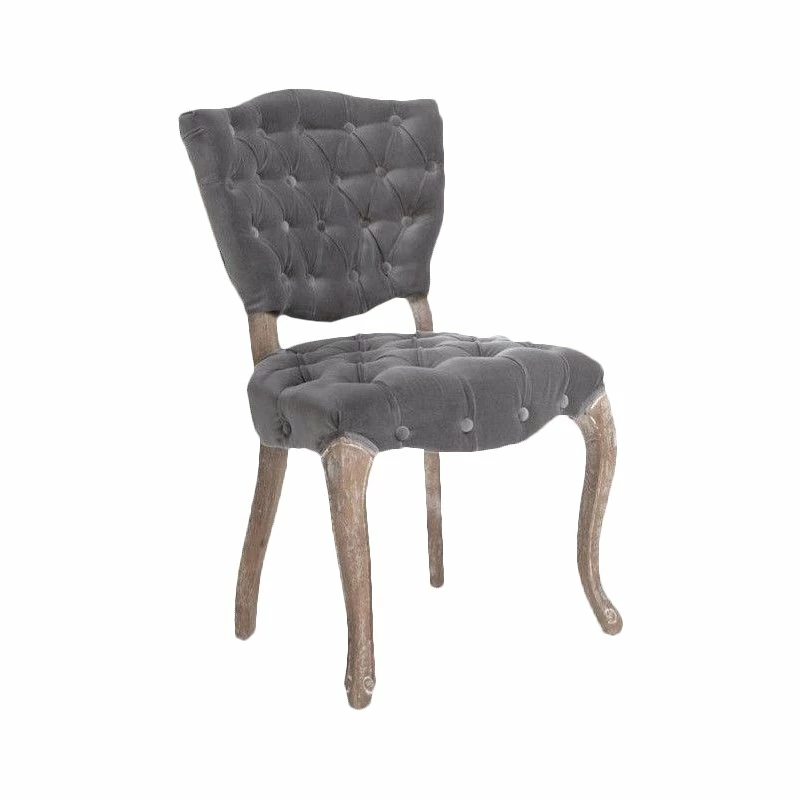 Wholesale 🔔 Noble House Chandler Tufted Fabric Dining Chairs In Grey (Set Of 2) ❤️ 3 Wholesale 🔔 Noble House Chandler Tufted Fabric Dining Chairs In Grey (Set Of 2) ❤️