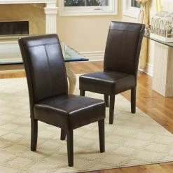 Budget ❤️ Noble House Anthony Dining Chairs In Chocolate Brown (Set Of 2) 🎁 -Cheap Office Chairs Store 491110 L